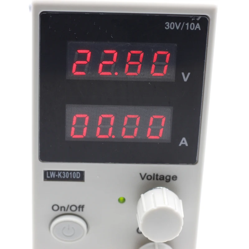 4 насадки мини Регулируемый цифровой источник питания постоянного тока 30V 10A