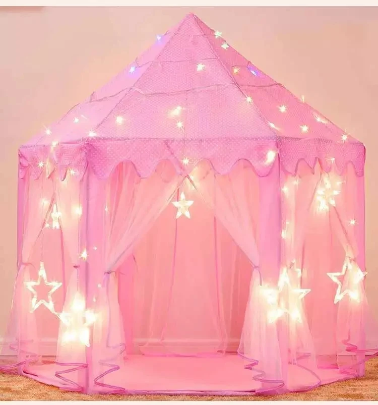 

Kids Tent Children Play House Foldable Princess Castle Girl Mongolian Baby Beach Tent Princess Castle Playhouse Party Gifts
