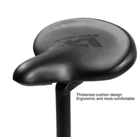 bicycle saddle high stability large cushion faux leather widened elastic wear resistant bicycle seat for mtb bicycle saddle seat