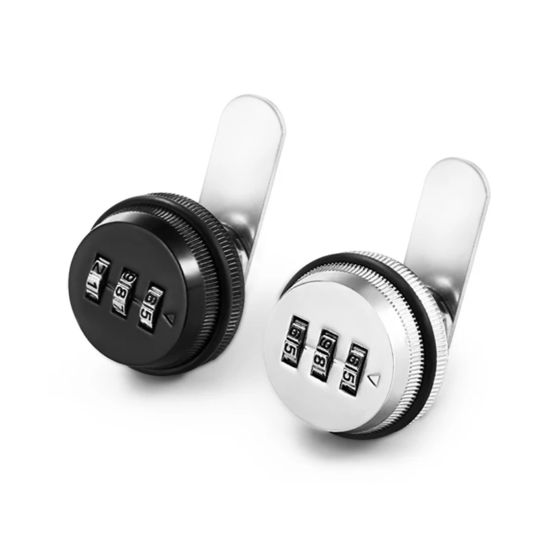 

3-Digit Combination Mailbox Lock Rotary Tongue Cam Lock For Cabinet Drawer Lock Weatherproof Protection Security Padlock Outdoor
