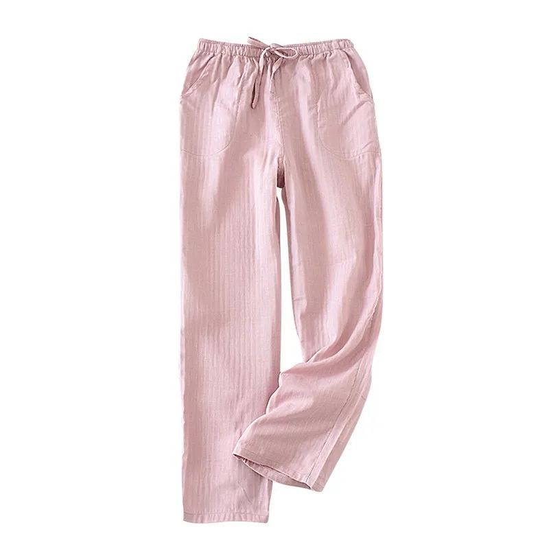 

Women Men Loose Pants Lounge Trousers Solid Color Casual Stretch Waist Drawstring High Waist Long Pants Home Pajamas Pants