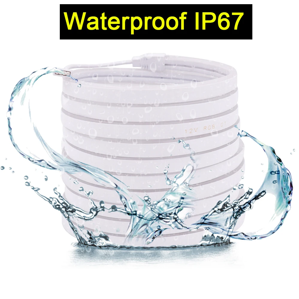 Неоновая светодиодная RGB лента водонепроницаемый силиконовый шнур с