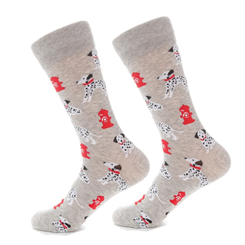 

Creative Pattern European and American Men's and Women Large Cotton Socks Casual Fashion Colored Socks High Stocking