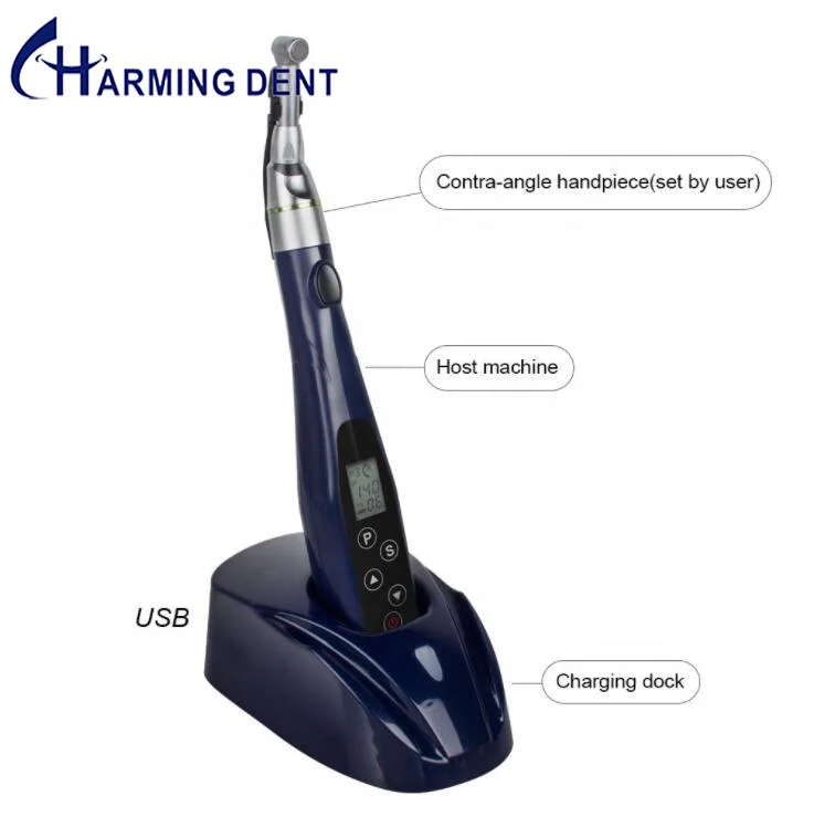 

Denta-l endomotor wireless endo motor reciprocating with LED light / Cordless endodontic motor with 16:1mini contra angle motor