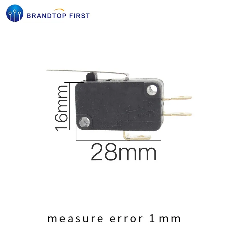 V-15 V-151 V-152 V-153 V-154 V-155 V-156-1C25 микропереключатель 16A 250VAC SPDT мгновенного путешествия концевой выключатель 1NO1NC рычаг ролика - Цвет: v-152-1c25