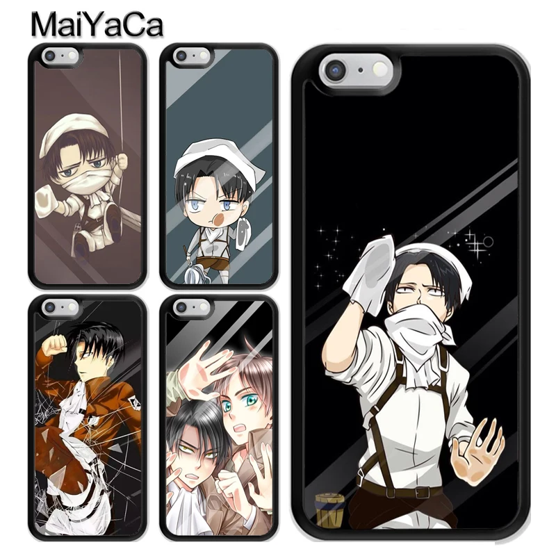 Shingeki no Kyojin Levi in стеклянные аксессуары для iPhone 12 Mini 11 Pro MAX X XR XS SE 2020 6S 7 8 Plus 5s