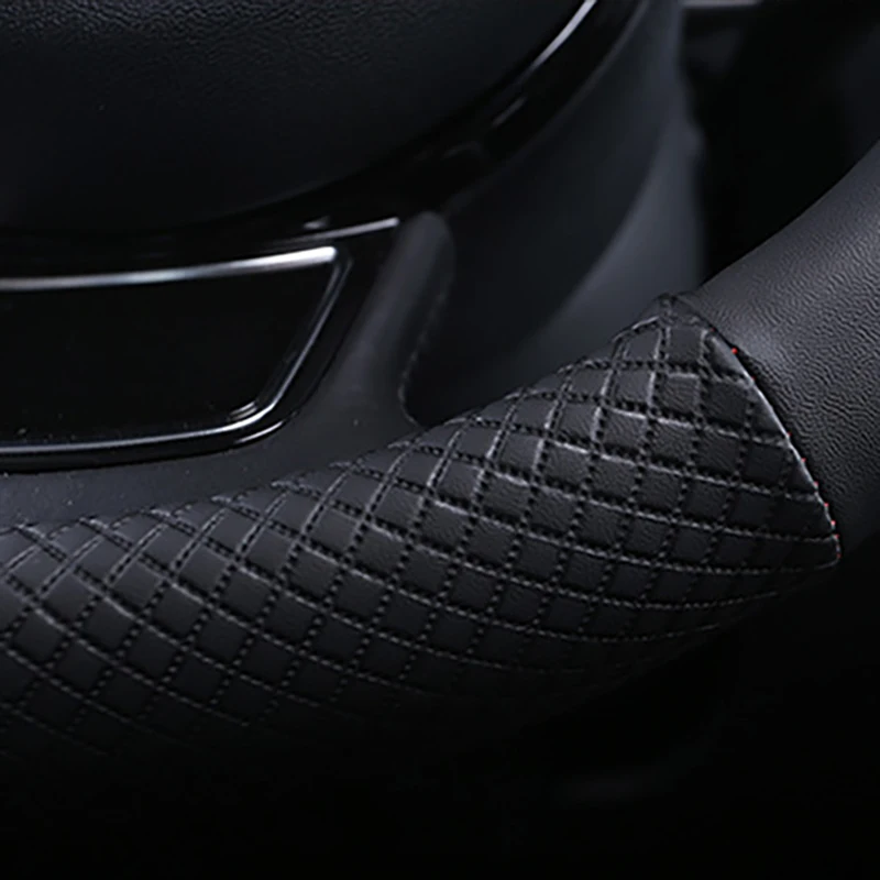 

Car Steering Wheel Cover Car-Styling Anti-Slip Sport Auto Steering -Wheel Covers PU Leather Car Interior Accessories