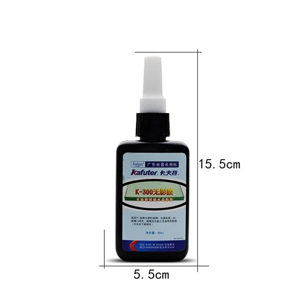 

Newly 50ML K-300 UV Glue Curing Adhesive Transparent Crystal Glass Bonding Repair Liquid Glue m99