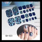 22 наконечника корейскийяпонский дизайн стикеры на ногти полное покрытие водонепроницаемый стикер для ногтей обертывание носок ногтей DIY дизайн ногтей наклейки для сауны