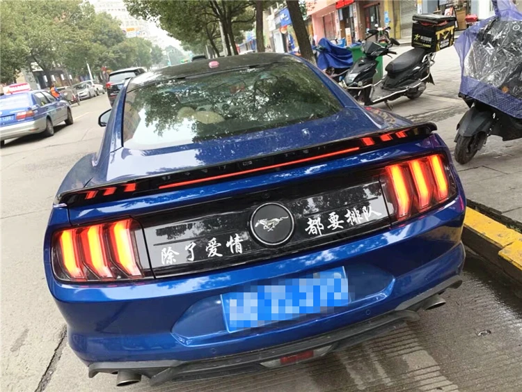 Спойлер для Mustang 2015-2018 Ford GT светодиодный спойлер из АБС-пластика заднего крыла