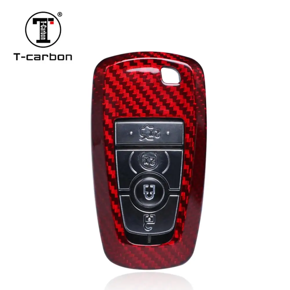 Чехол для ключа из углеродного стекловолокна подходит нового Ford|Футляр