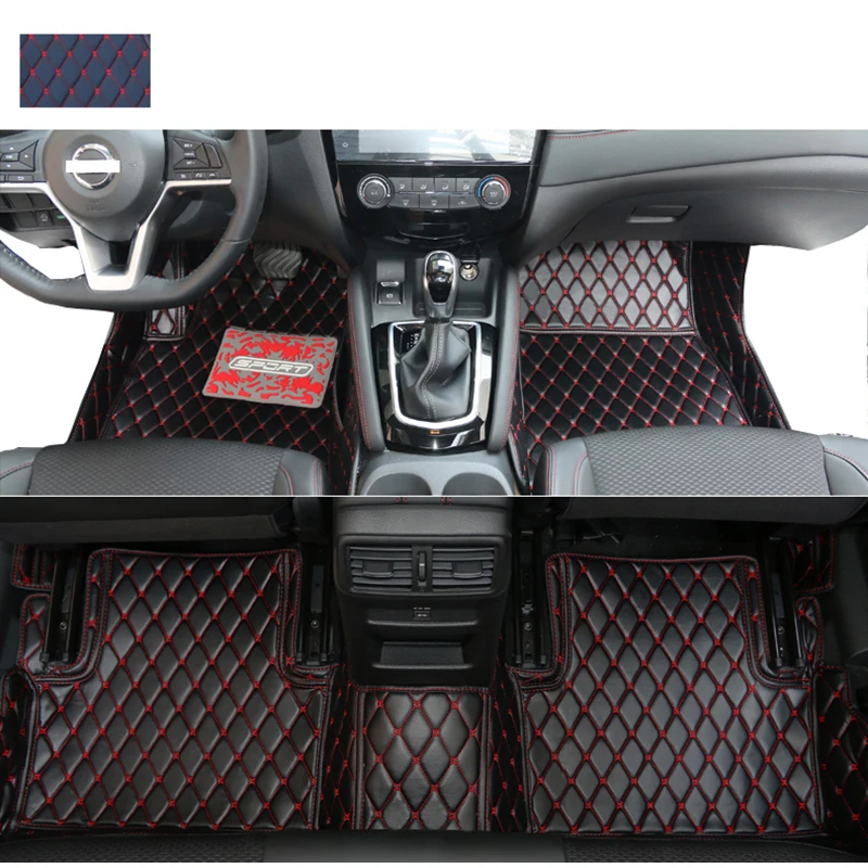 Lsrtw2017 кожаные автомобильные коврики в салон для nissan qashqai rogue Спорт 2006 2020 2019 2018 2017 2008