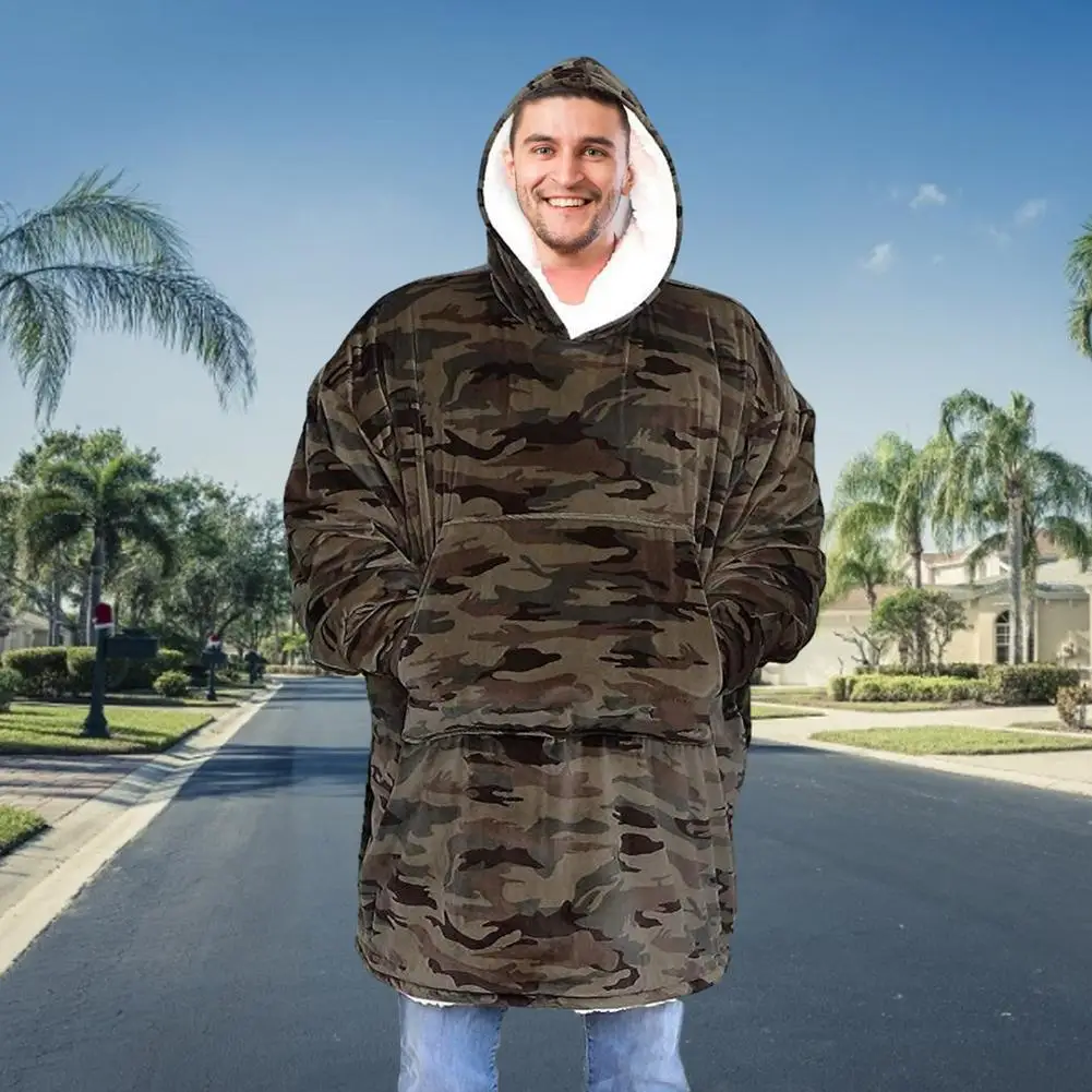 Одеяло для телевизора теплый плотный свитер с капюшоном одеяло взрослых и детей