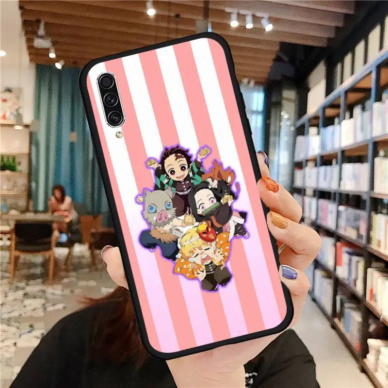 

Demon Slayer Kimetsu No Yaiba Cute Phone Case For Samsung galaxy S 21 20 10 8 A 50 21s 51 71 70 40 20 20e note 10 plus Ultra