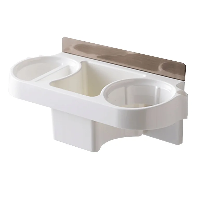 

Bathroom Household Ltems Shelf Storage On The Wall Tidy Hair Dryer Storage Rack Hands-Free Bracket Storage Box Bathroom Storage