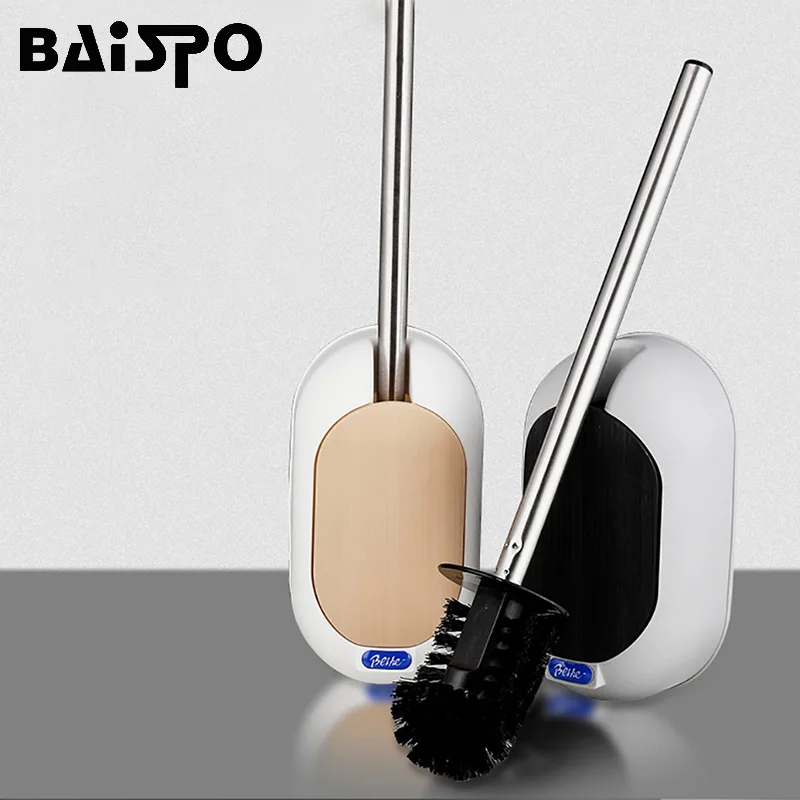 BAISPO креативная настенная щетка для туалета, бытовой инструмент для чистки ванной комнаты, щетка для чистки нержавеющей стали, аксессуары для ванной комнаты