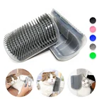 Расческа для кошек, саморасческа для ухода за котами, мягкая, настенная, угловой массажный, для удаления волос