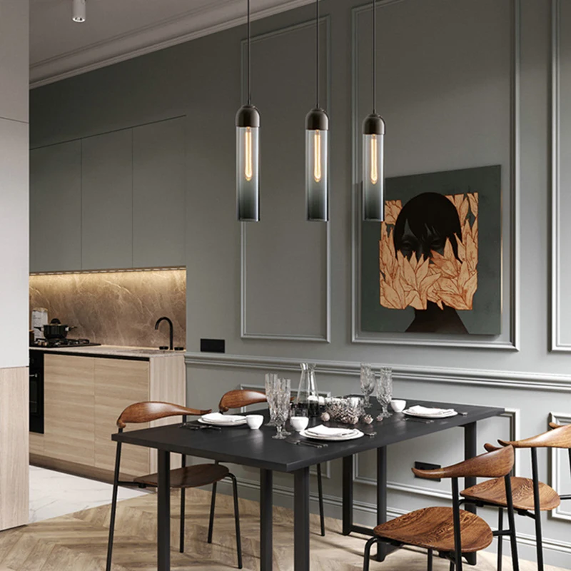 

A Zerouno led pendant lights modern colorful glass hanging lamp with E14 led bulb for hotel bar coffee house home decoration