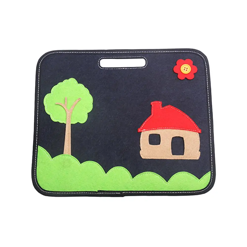 

Dressing Learning Board Basic Skills Activity Board Foldable Sensory Toy for Toddlers Educational Hands-on Ability Training
