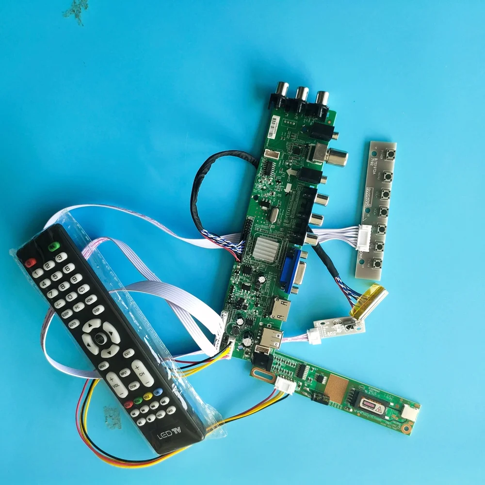 

Kit For LP171WX2-A4K6 Digital HDMI 1440X900 DVB-C DVB-T Panel remote Controller board 1 CCFL LCD TV VGA USB AV 30pin 17.1"