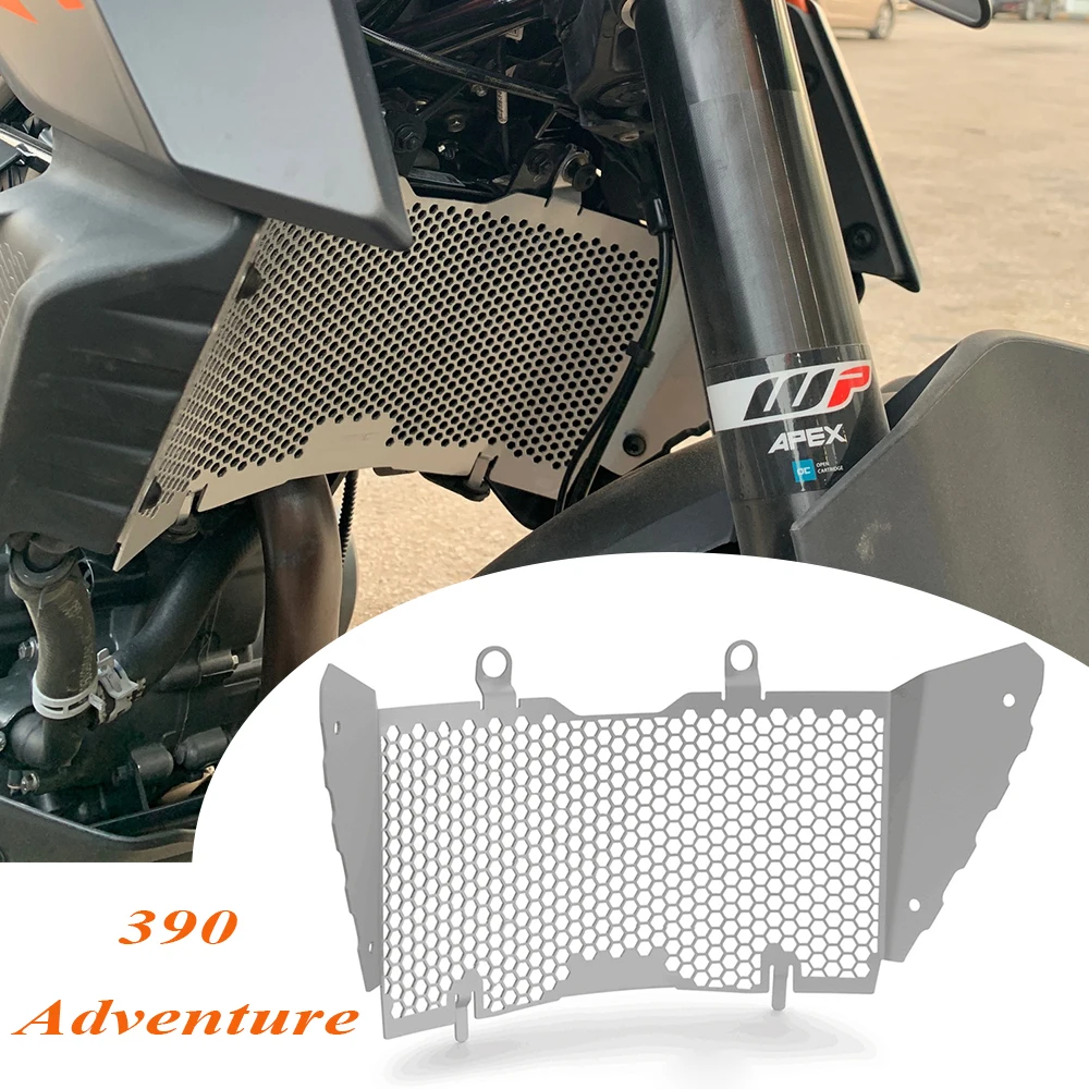 

Motorcycle Accessories ALUMINIUM Radiator Grille Guard Cover Protector For 390 Adventure 390 ADV 390Adventure 2019 2020 2021