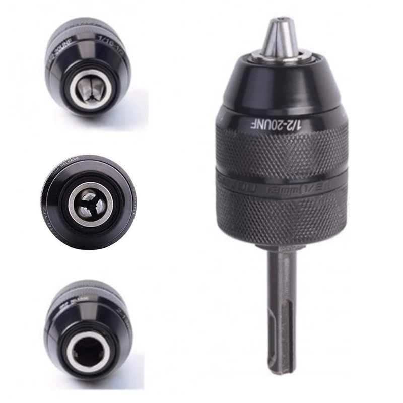 

Heavy Duty Professional 2-13mm 1/2-inch SDS-Plus Adapter with Drill Chuck