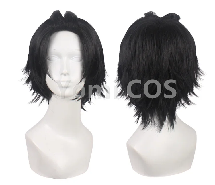 Парик для косплея Джайро из разделения рэп битва гипнозмик DRB Yamada черные короткие
