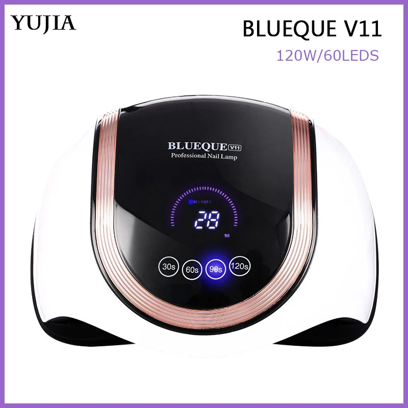 Умная лампа для ногтей BLUEQUE V11 2021 Вт сушки геля полировальная жидкость таймер на