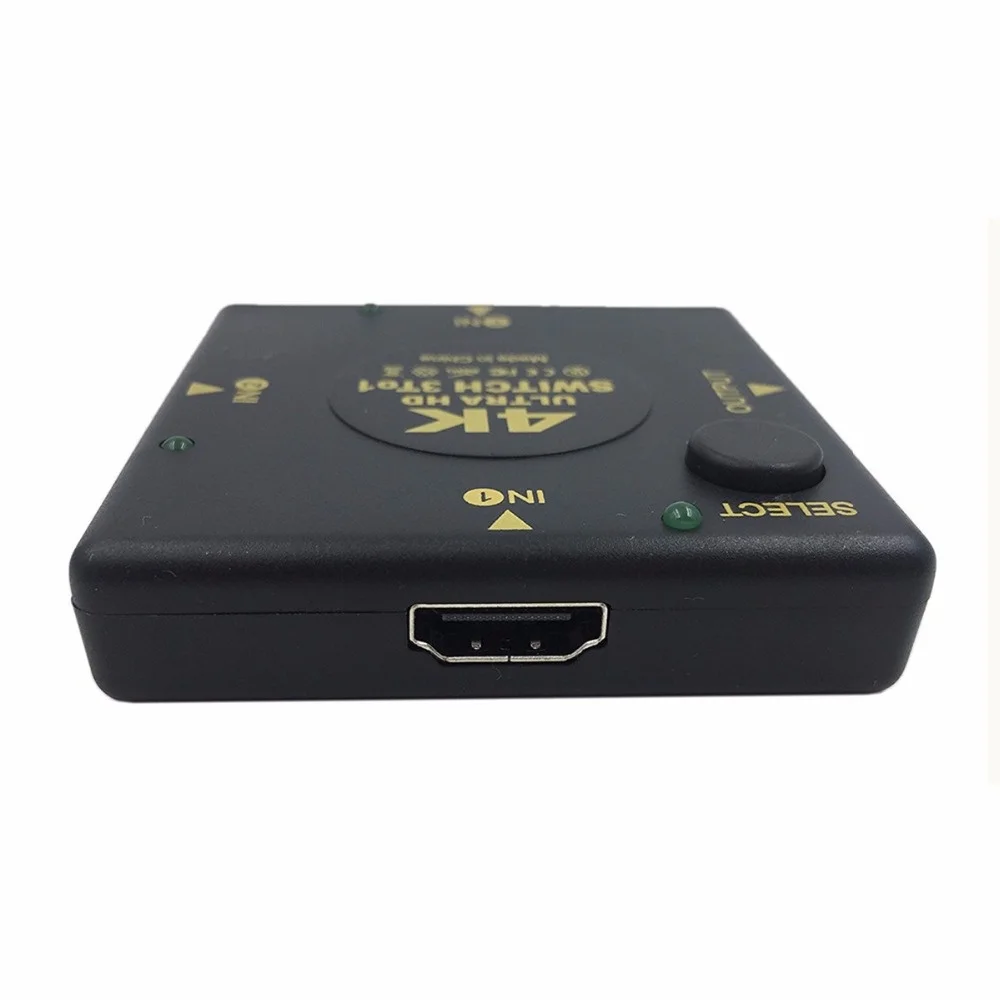 4K Коммутатор HDMI совместимый сплиттер * 2K 3D Mini 3 порта HD переключатель в 1 порт