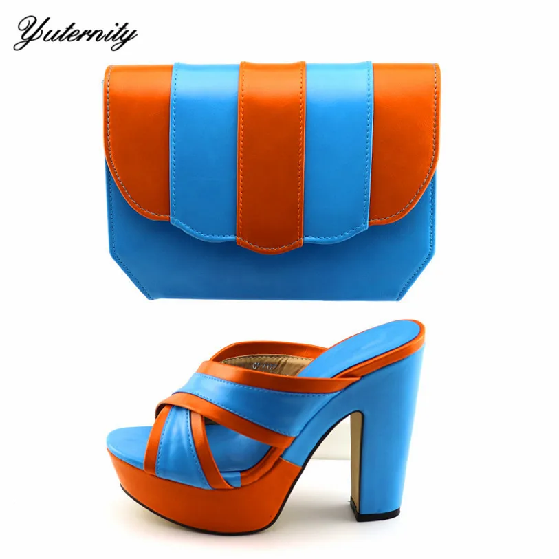 Новая женская обувь в африканском стиле и клатч-Сумка Набор для вечернего платья