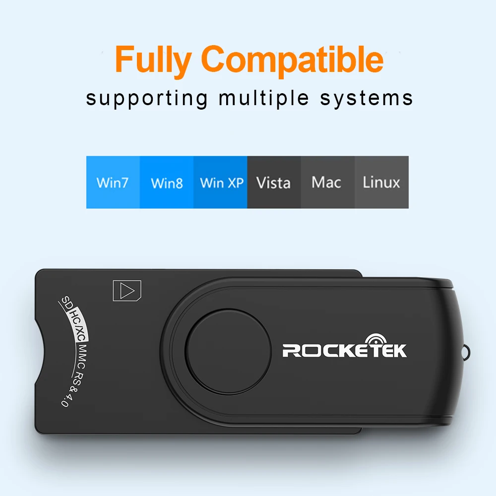 Rocketek USB 3 0 2 мульти считыватель смарт карт SD/TF micro SD память ID банковская карта sim cloner