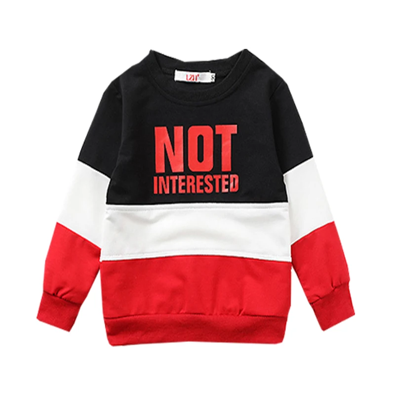 Детская одежда из двух предметов футболка с длинным рукавом и буквенным принтом