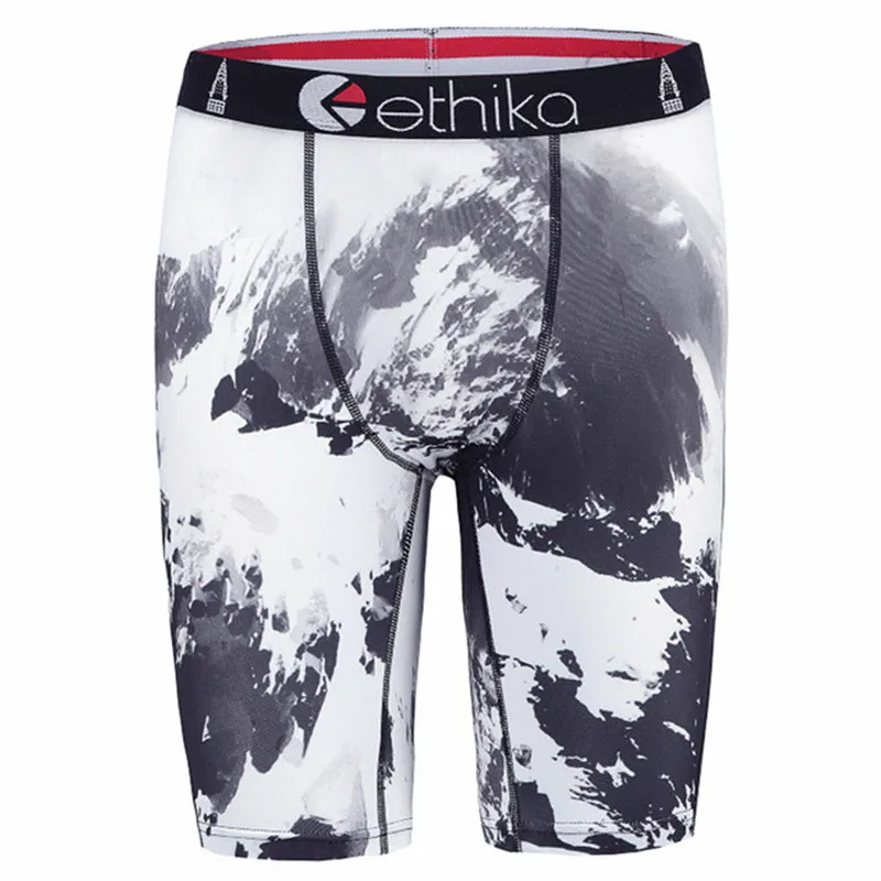 Ethika, мужское нижнее белье до колен, хипстер, хип-хоп, уличная одежда, мужские боксеры, быстросохнущие, модные, дышащие, длинные, для ног, боксеры для женщин - Цвет: Z