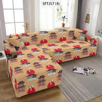 chinese style corner sofa covers crane cover for living room bird cover on the couch plaid on the sofa red 3 seater couch cover
