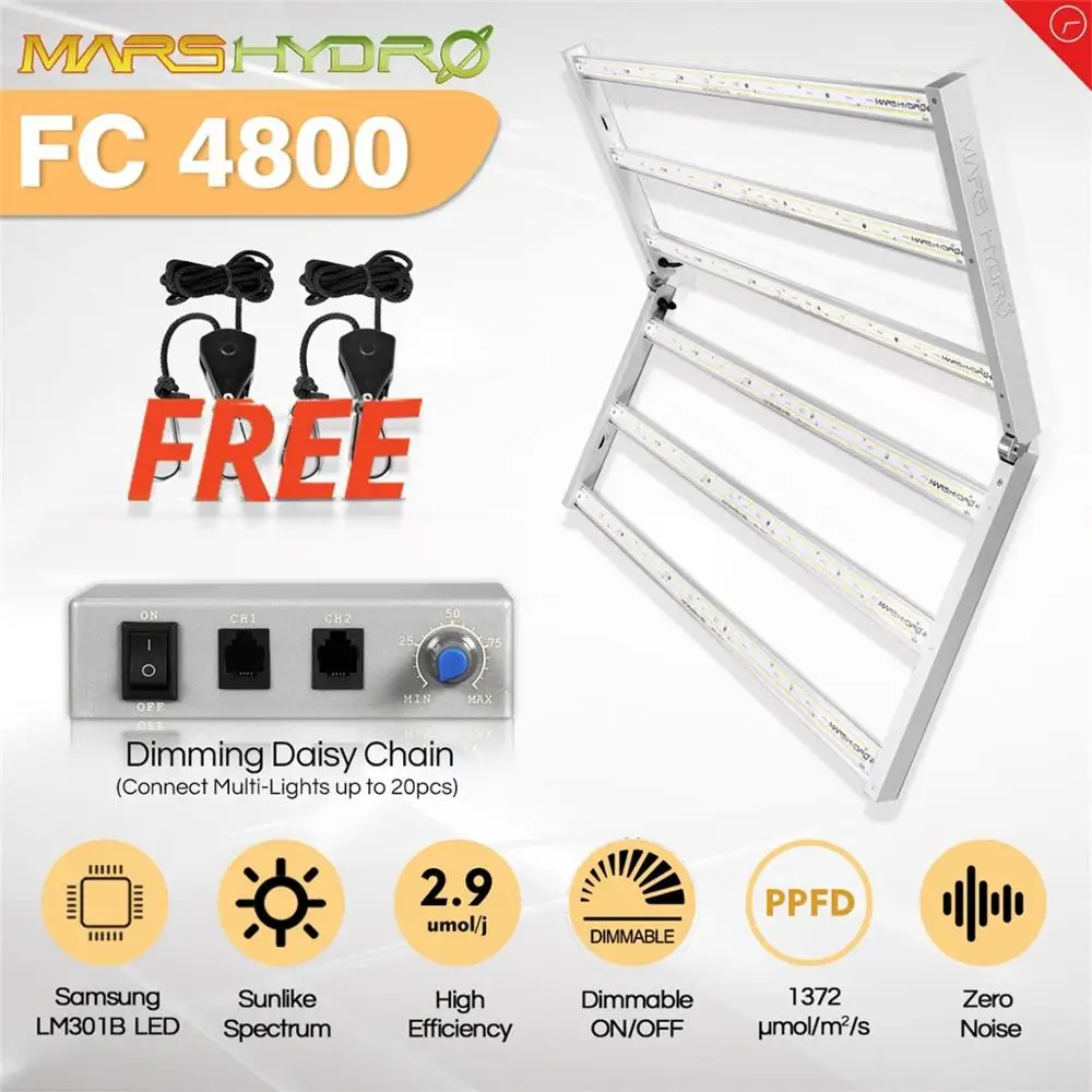 Светодиодная лампа для выращивания растений Mars Hydro FC 3000 Вт 4800 6500 Samsung LM301B Osram диоды