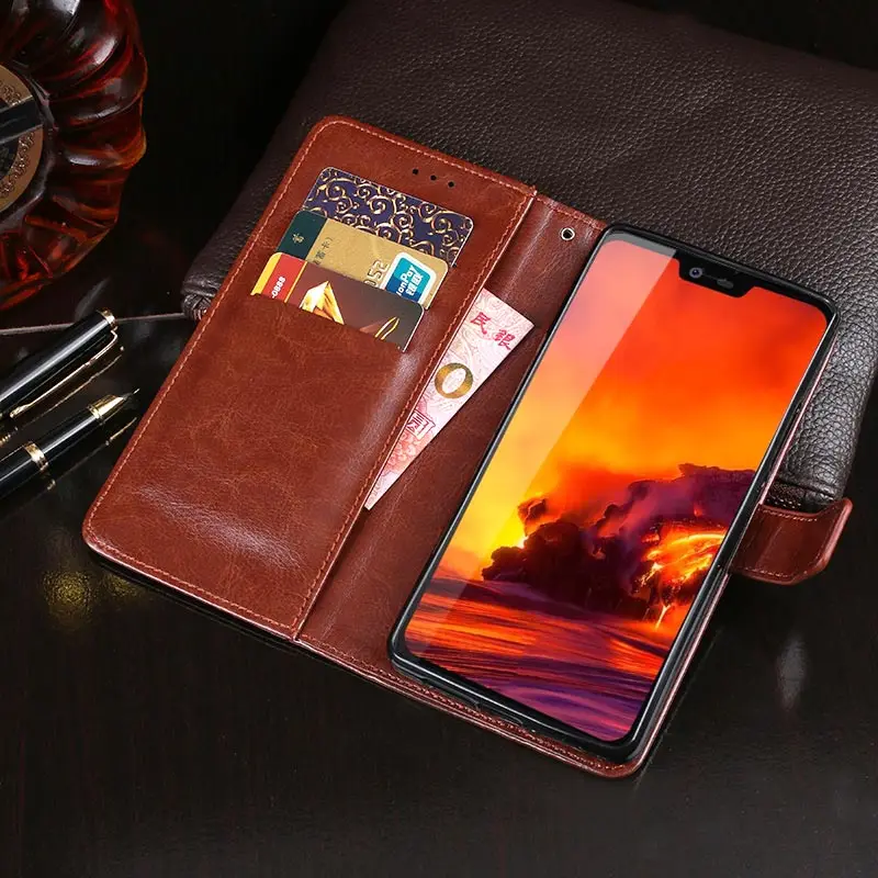Чехол для Blackview BV9700 Pro с магнитной застежкой кожаный чехол узором Crazy Horse