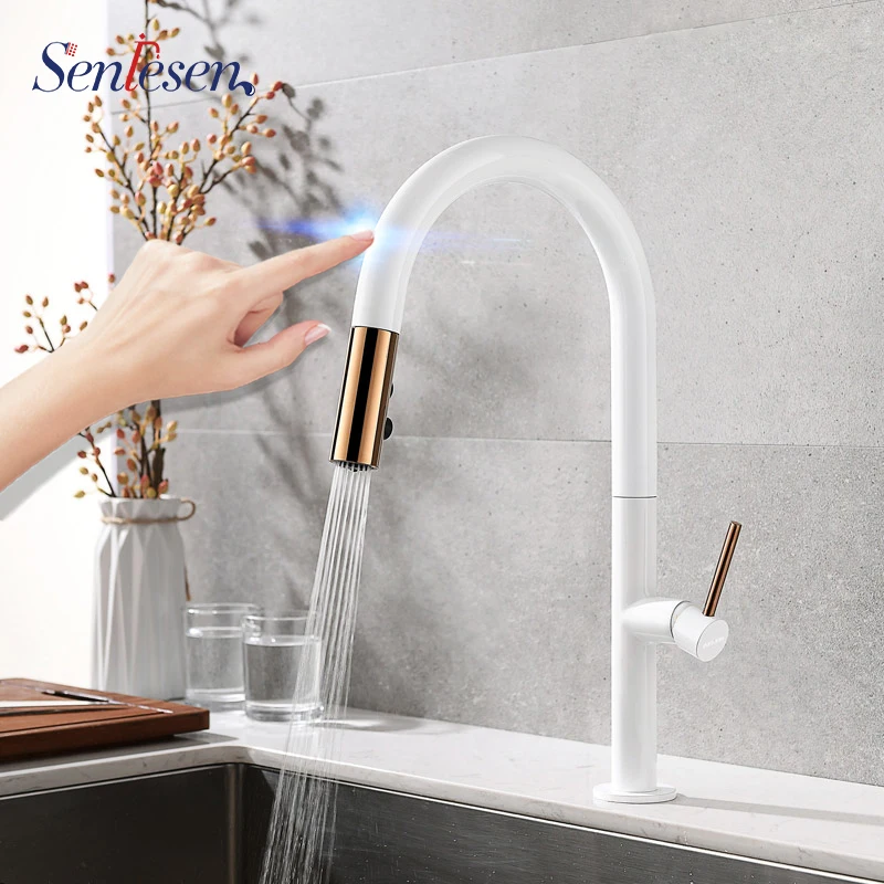 Senlesen вспомогательный сенсорный смеситель для кухни никелевые смесители из