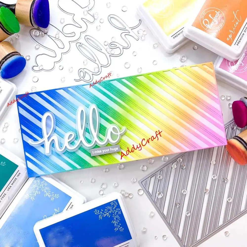 Металлические пресс формы прямоугольные конические для скрапбукинга бумаги