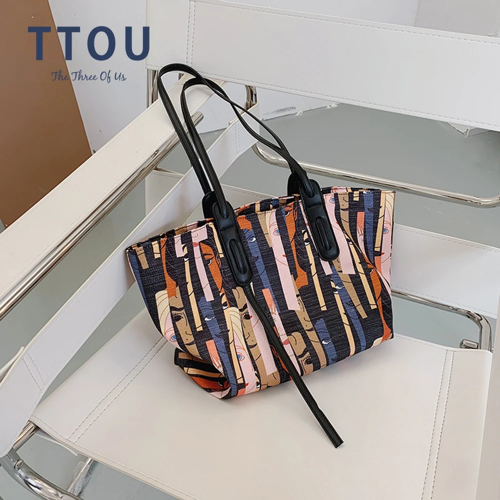 

Hot Sale Women Handbag Large Capacity Shoulder Bags High Quality PU Leather Shoulder Bags Ladies Wild Bags Sac A Main Femme 2020