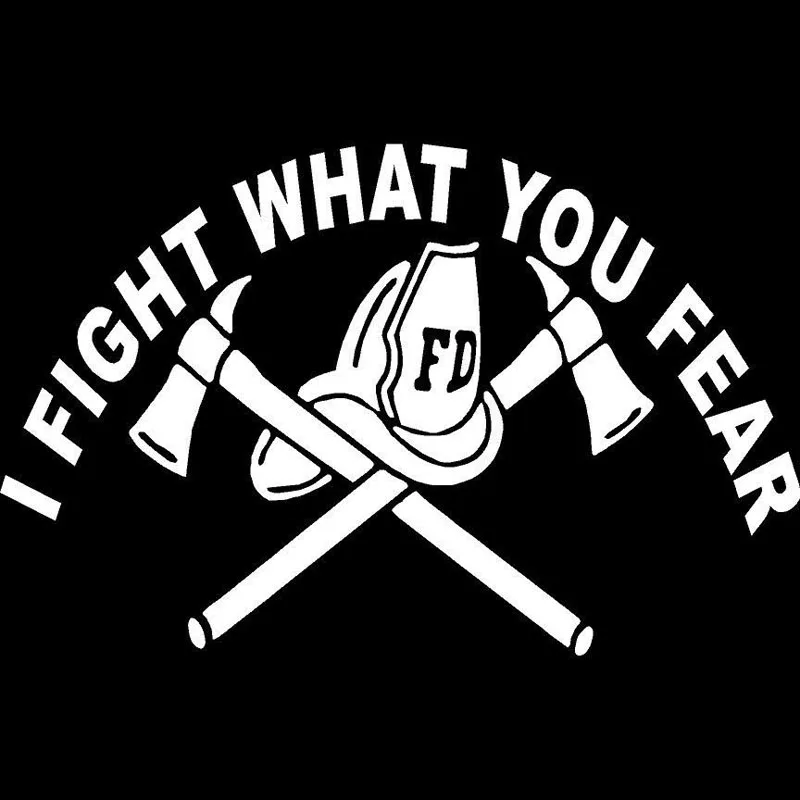 

Car Sticker Personality I Fight What You Fear Car Decoration Decal Sticker Is Suitable for Various Models Black/white, 14cm*9cm