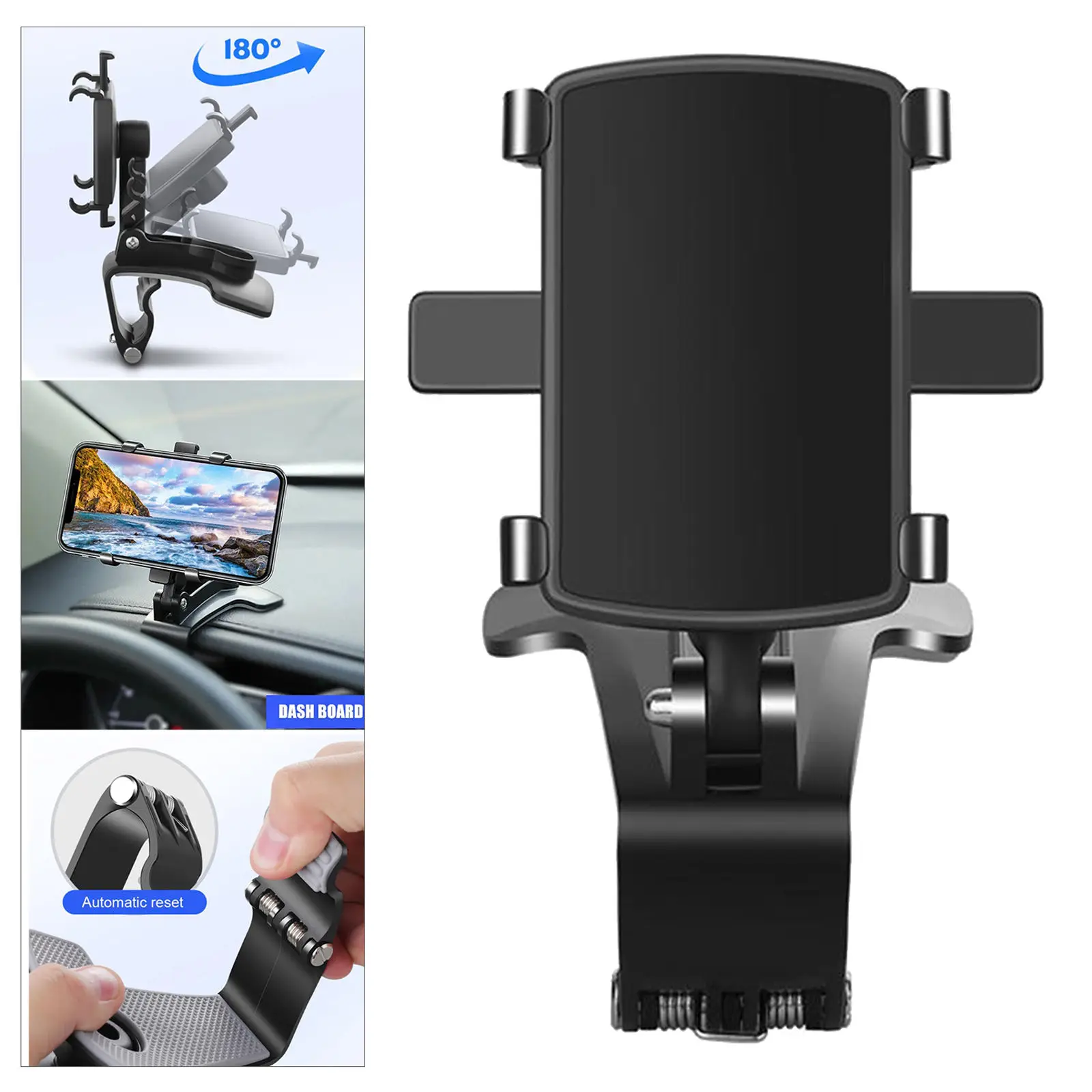 

Car Phone Holder Dashboard Cell Phone Clip Accessories Car Holder Rear View Mirror Sun Visor Phone Navigation Support Car