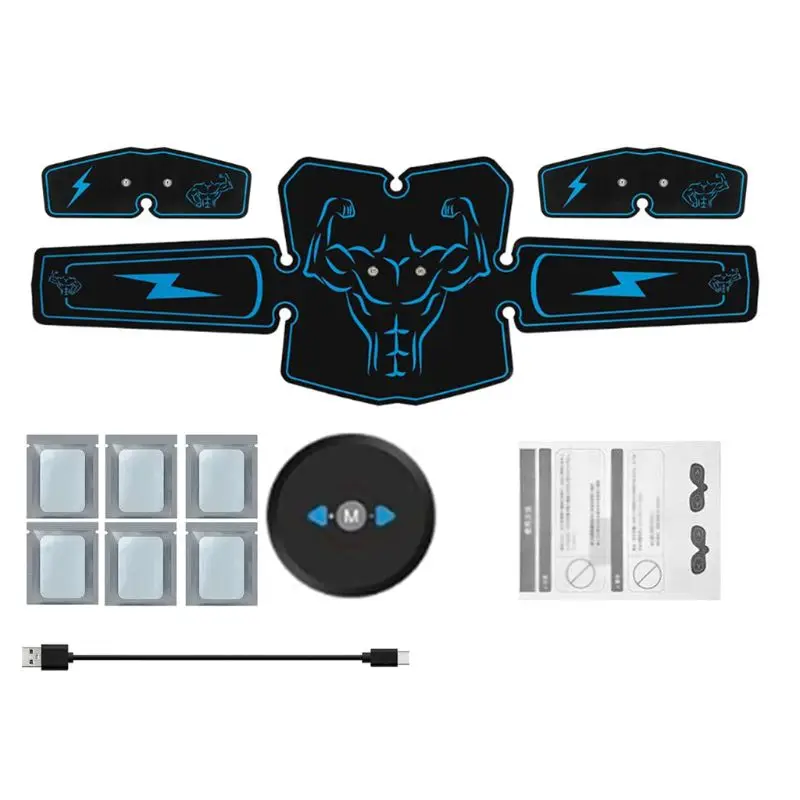 

Portable Abdominal Trainers Muscle Stimulator Rechargable Fitness Exercise