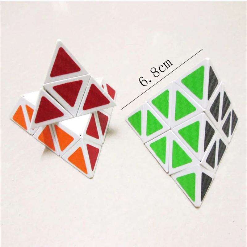 

6.8cm Pyramid Speed 3*3*3 Magic Cube Professional Magic Cube Puzzles Colorful Educational Toys For Children