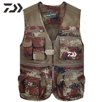 2021 summer fishing vests breathable fishing clothes sleeveless fishing jackets men multi pocket fishing clothing sports