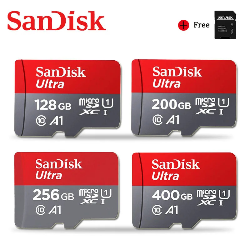 Карта памяти Sandisk Ultra Micro SD для телефона карта SD/TF на 64 ГБ 128 256 400 16 32 ГБ|Карты памяти|