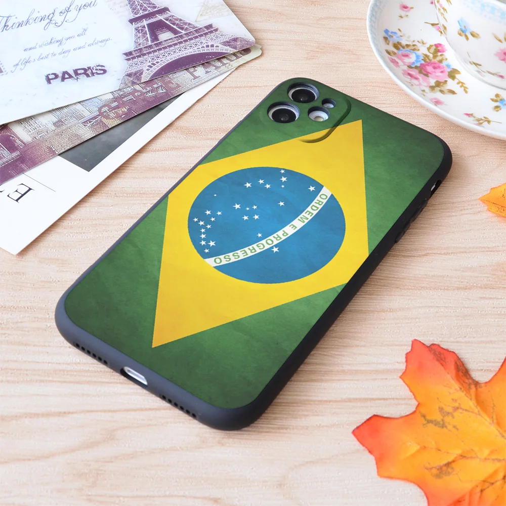 

Brazil Print Soft Silicone Matt Case For Apple iPhone Case