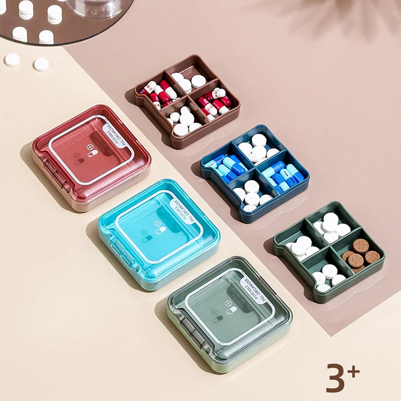 Portable Mini Pill Box Dispensed for Outdoor Travel One Week Plastic Storage | Красота и здоровье