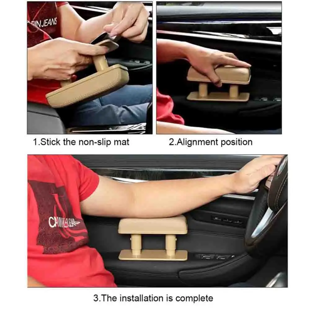 Универсальные Нескользящие коврик автомобиля локоть Поддержка левой рукой