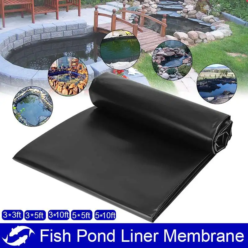 

3X3m Fish Pond Liner Cloth 0.3mm Home Garden Pool Reinforced Heavy Duty Landscaping Pool Waterproof Membrane Liner Cloth