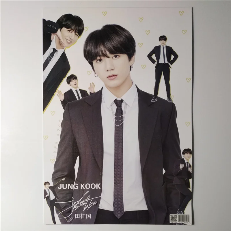 8*(42x29 см) Новые Bangtan Boys Jung Kook плакаты настенные наклейки подарок